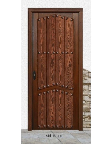 PUERTA DE CALLE MODELO R-110 210 x 130 CM VARIOS ACABADOS