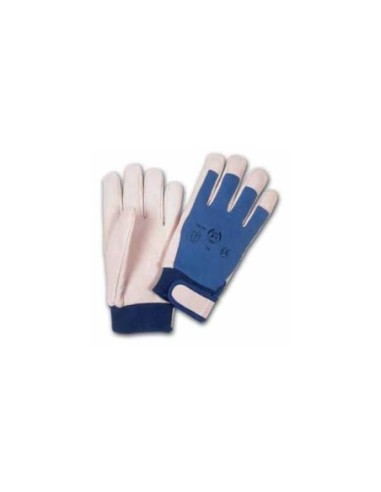 GUANTES CUERO FLOR VELCRO VEL-C VARIAS TALLAS