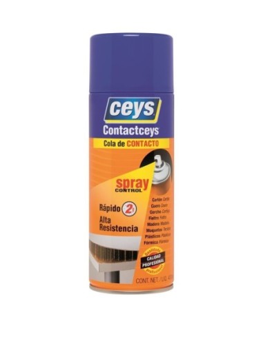 PEGAMENTO COLA DE CONTACTO CEYS EN SPRAY CONTROL 400ML