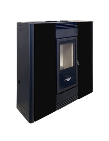 ESTUFA PELLET PASILLO 12 LR, 12KW, AUTOMATICA. PROGRAMABLE ECODESIGN COLOR NEGRO