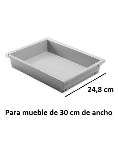 CAJON PVC GRIS MODELO COMBI PARA MUEBLE COCINA