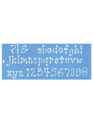 PLANTILLA STENCIL STX022 47X17 Nº Y ABC xxx