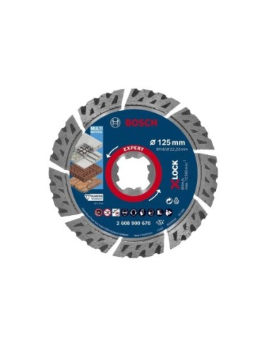 DISCO DE CORTE X-LOCK DIAMANTE EXPERT MULTIMATERIAL 125MM