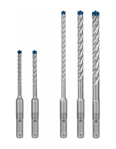 BROCA SET DE 5 UND SDS PLUS 7X HORMIGON