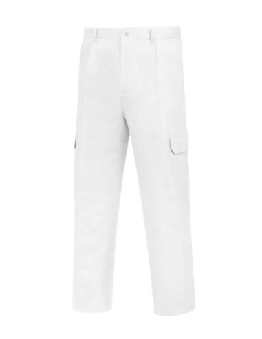 PANTALON MULTIBOLSILLO GOMA BLANCO T52