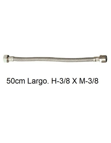 LATIGUILLO FLEXIBLE 13MM 50CM H 3/8"X M 3/8"