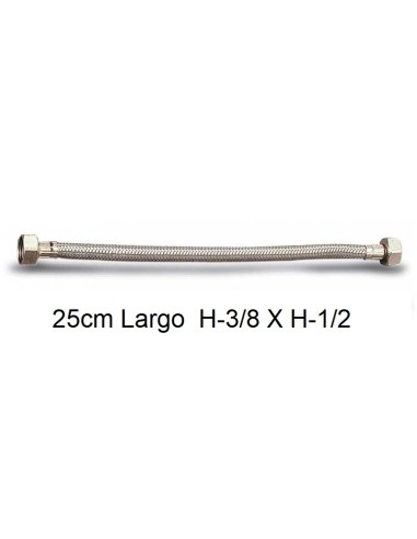 LATIGUILLO FLEXIBLE 13MM 25CM H3/8" X H 1/2"