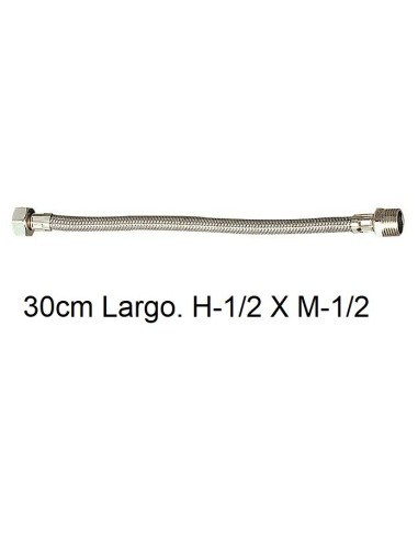 LATIGUILLO FLEXIBLE 13MM 30CM H 1/2"X M 1/2"