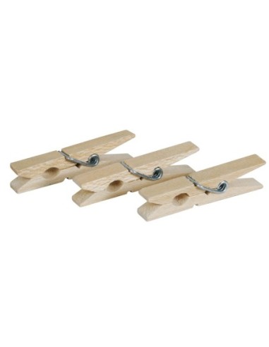 PINZAS ROPA DE MADERA 24UD