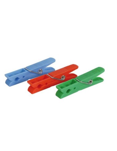 PINZAS ROPA PACK 24 PZAS PLASTICO 1ª CALIDAD