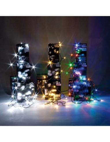 NAVIDAD ILUMINACION ARBOL 80 LED EXT BLANCO