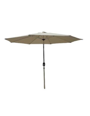 PARASOL ALUMINIO ø 270 mm BEIGE APERT. MANIVELA