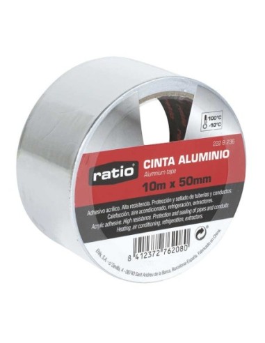 CINTA ALUMINIO ADHESIVA 50 MM X 10 METROS