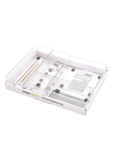 ORGANIZADOR DE CAJONES JGO 6UD 32,5X25X3CM xxx