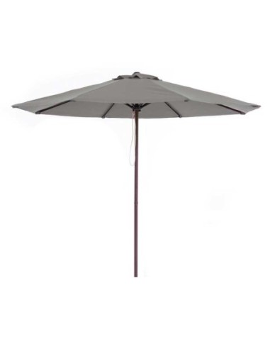 PARASOL ALUM Ø 3M IMITA MADERA CRUDO