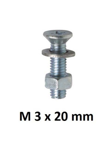 TORNILLO CABEZA PLANA PHILLIPS M3 x 20 mm 26UD