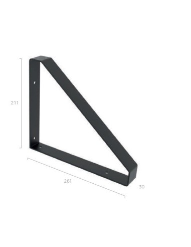 ESCUADRA BALDA NEGRA TRINGULAR 20/25