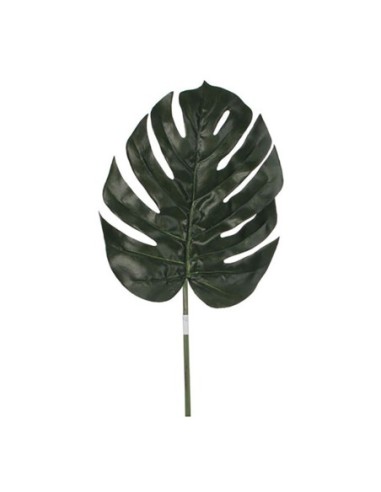 HOJA DE MONSTERA COLOR VERDE 88CM