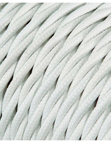 CABLE TEXTIL TRENZADO 2X0,75 BLANCO ML