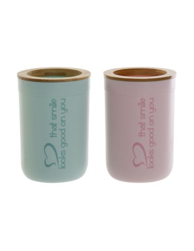 VASO BAÑO BAMBU COLOR PASTEL xxx