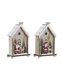 NAVIDAD CASA LED MADERA 9,5X5,5X15,5 CASA 2 SURT. xxx de SuInPlas