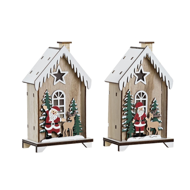 NAVIDAD CASA LED MADERA 9,5X5,5X15,5 CASA 2 SURT. xxx de SuInPlas