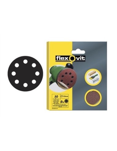 DISCO VELCRO 8 AGUJEROS 125MM GRANO 120