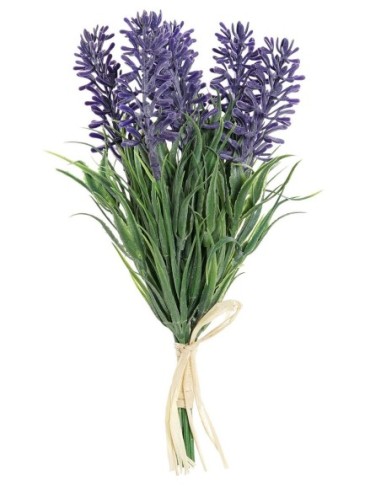 FLOR PLASTICO METAL 9x9x18 LAVANDA LILA