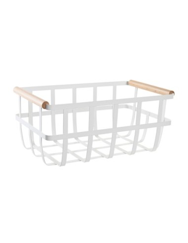 CESTA METAL PINO / BLANCO