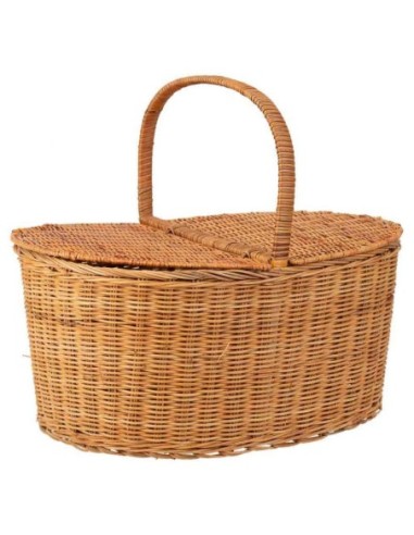 CESTA MIMBRE PICNIC MEDULA MARRON 45X35X21-38CM