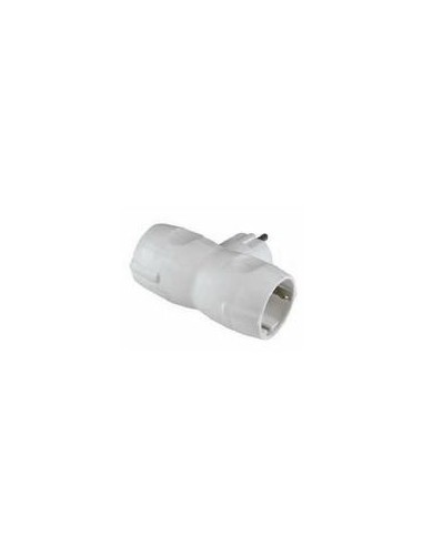 ADAPTADOR DOBLE 16A-250V CON TT