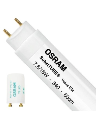 TUBO LED OSRAM 7,6W 4000K LUZ BLANCA XXX