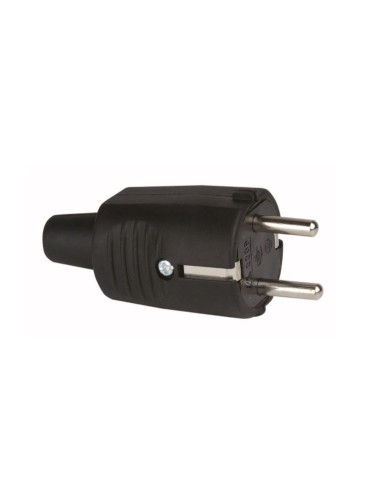 CLAVIJA PVC 16A 230V GOMA NEGRO