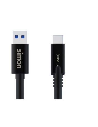 CABLE ADAPTADOR USB 3.1 A USB C NEGRO 1 METRO