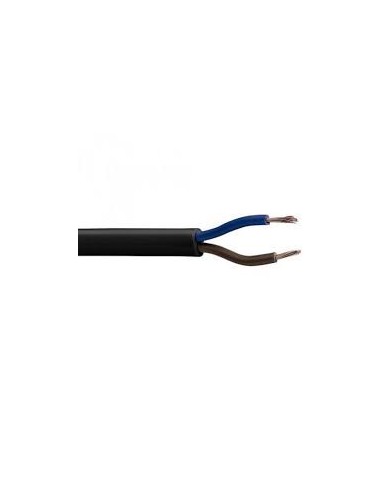 CABLE MANGUERA NEGRO PLANO 2X1 ML