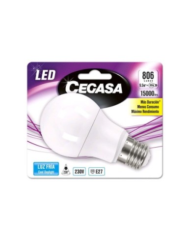 BOMBILLA LED ESTANDAR E-27 8,8W FRIA