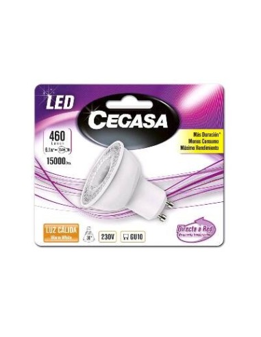 BOMBILLA LED DICROICA GU-10 5,8W BL1 450 LM CALIDA xxx