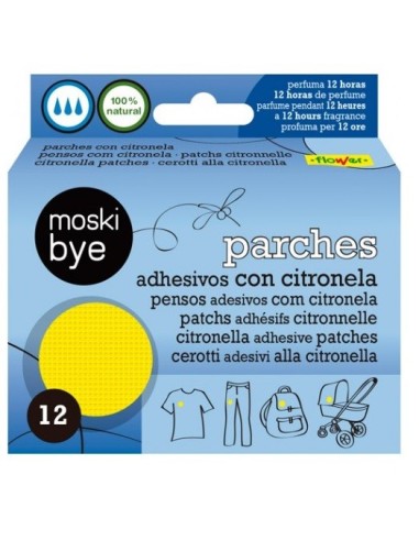 PARCHES ANTIMOSQUITOS MOSKIBYE 12ud