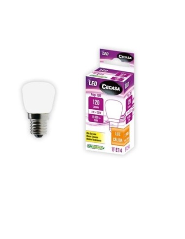 BOMBILLA LED FRIGO T90 R14 1.5W LUZ CALIDA 2700K