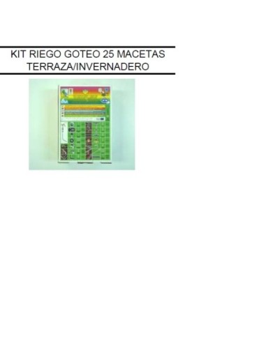 KIT GOTEO 25 MACETAS TERRAZA