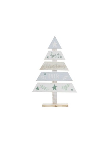 NAVIDAD ARBOL MADERA 40X7X61 BLANCO xxx