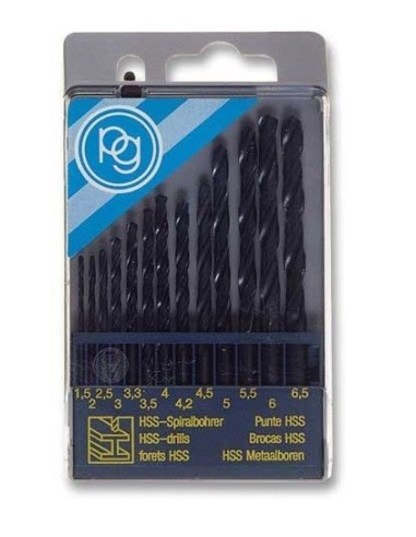 JUEGO BROCAS HSS 13 PIEZAS 2 - 6,5 mm