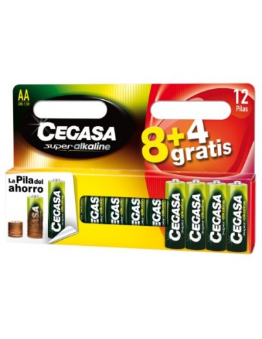 PILA CEGASA ALK LR6 AA 8+4GRATIS