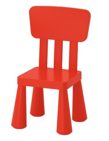 SILLA INFANTIL ELEFANTE ROJA xxx