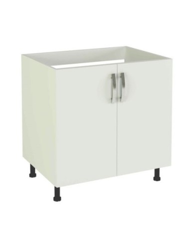 MUEBLE KIT COCINA COMPLETO BLANCO BAJO FREGADERO DE 80 CM