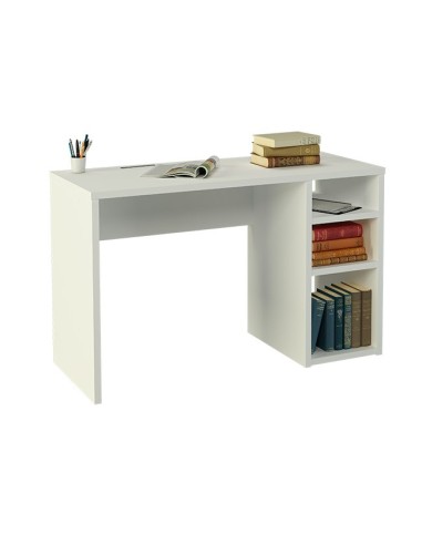 MESA DE ESTUDIO BLANCO CON ESTANTES K1606