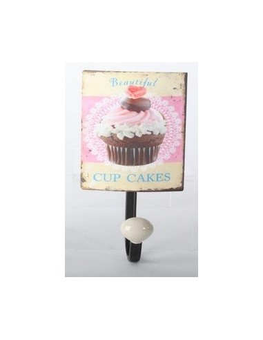 PERCHERO PARED METAL 12X21 CUPCAKE xxx