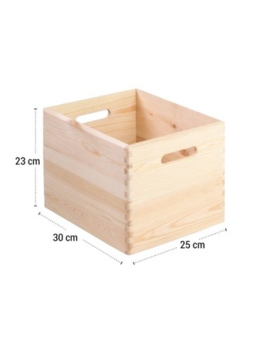 CAJA MADERA WALLY 30x25x23cm