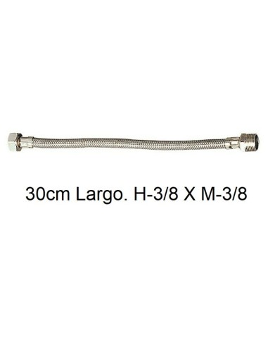 LATIGUILLO FLEXIBLE 13MM 30CM H3/8" X M 3/8"