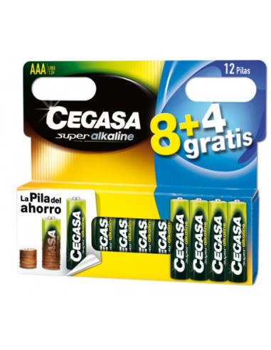 PILA CEGASA ALK LR03 AAA 8+4 GRATIS